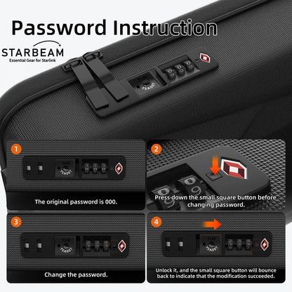 STARLINK MINI HARD SHELL ANTI-THEFT BACKPACK WITH TSA LOCK