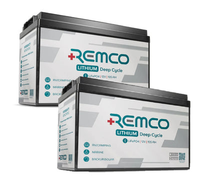 REMCO 105AH LIFEPO4 BATTERY + BLUETOOTH+CHARGER