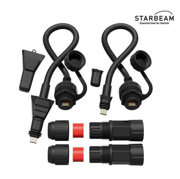Starlink Flat High Performance SPX Plug to RJ45 Ethernet Adapter Cable