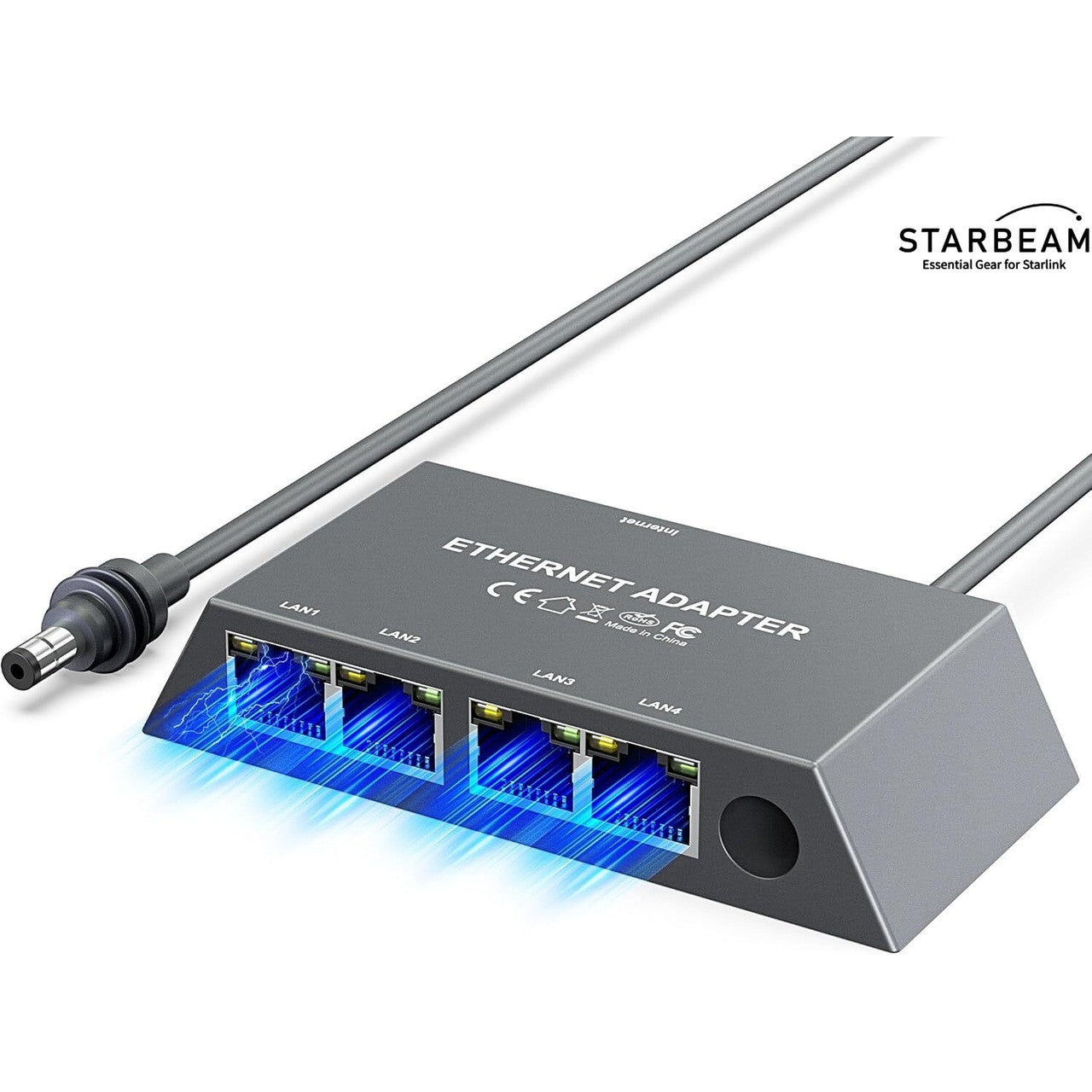 Starlink 4 Port Gigabit Ethernet Adapter for Mini/Gen3 Standard