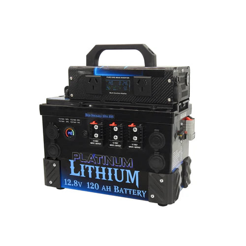 Thumper Battery Hub Getaway Plus 120 AH All in one Inverter Pack 40A DC Jump Start