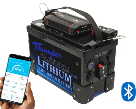 THUMPER LITHIUM BATTERY HUB 160AH PROJECTA PDC25 + BLUETOOTH