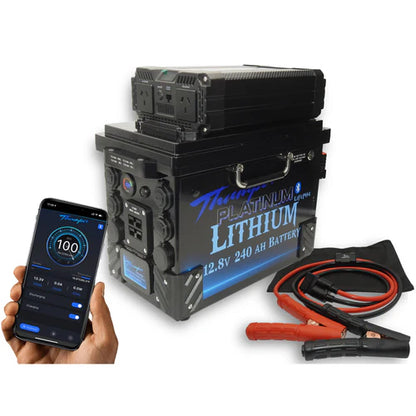 Lithium 240Ah 1500W Inverter DC-DC Getaway Battery Hub