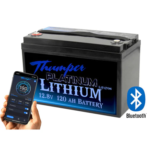 THUMPER PLATINUM LITHIUM 120AH LiFePO4 BLUETOOTH BATTERY