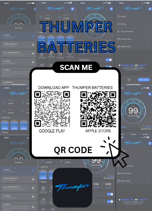 Thumper Lithium 100AH + Choose Your BMS & DC DC Charger