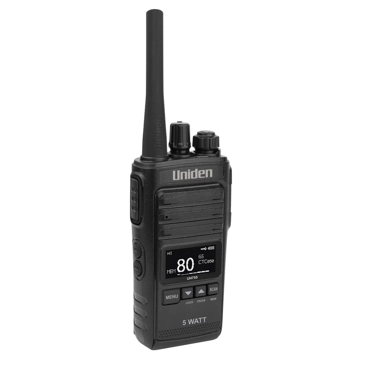 UH755 5W Handheld UHF CB Radio | IP55 & 80 Channels