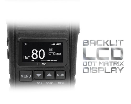 UH755 5W Handheld UHF CB Radio | IP55 & 80 Channels