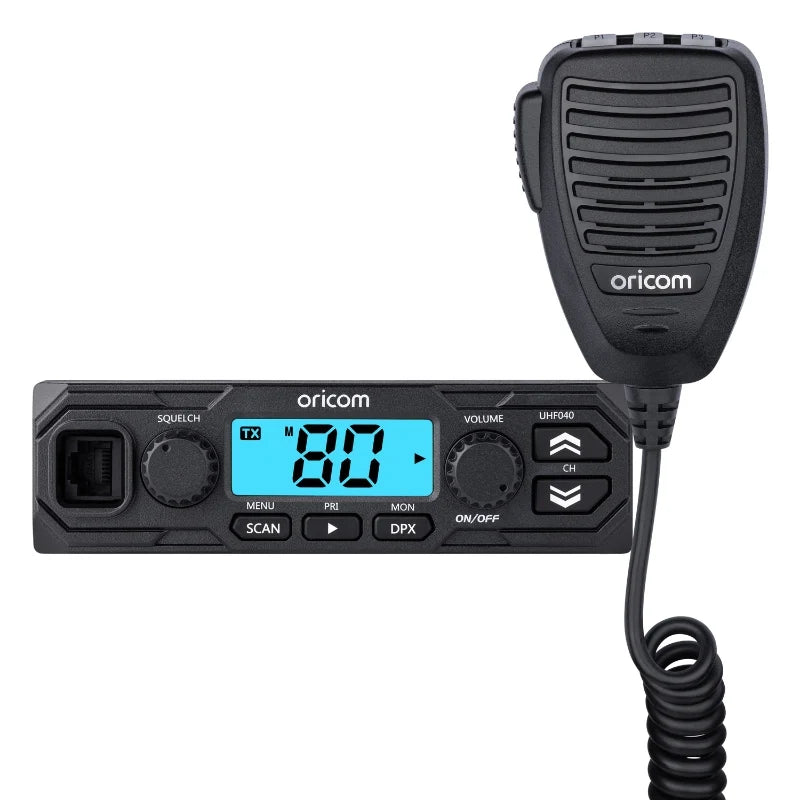 UHF040 Compact 5W UHF CB Radio | 10-Minute Instant Replay