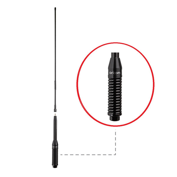ANU240 6.5dBi UHF CB ANTENNA + SPRING BASE