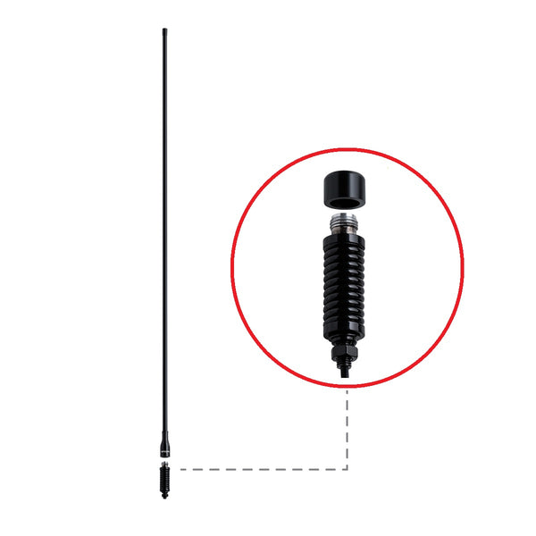 ANU410 6dBi UHF CB ANTENNA WITH DETACHABLE POLE