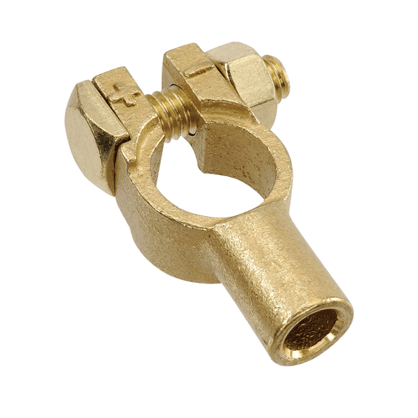 CRIMP END ENTRY BRASS BATTERY TERMINAL (25MM2 / 3 AWG)