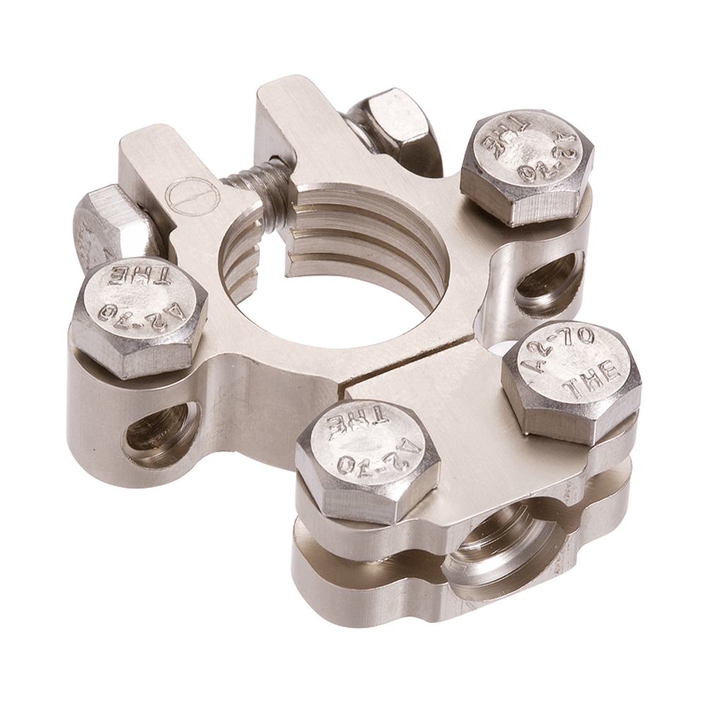 SATIN FORGED BRASS DUAL AUX SADDLE TERMINAL