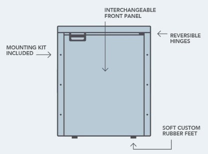 12V/24V 50L Upright Caravan Fridge (DC50-X)
