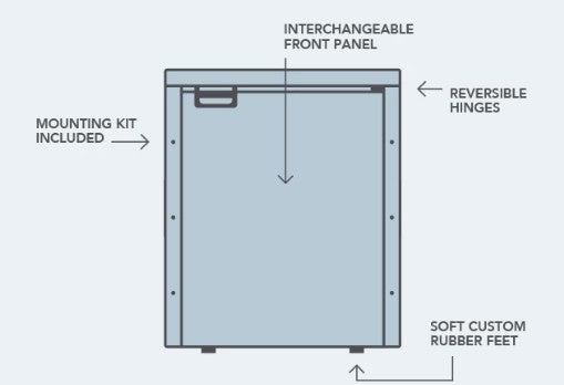 12V/24V 130L Upright Caravan Fridge (DC130-X)