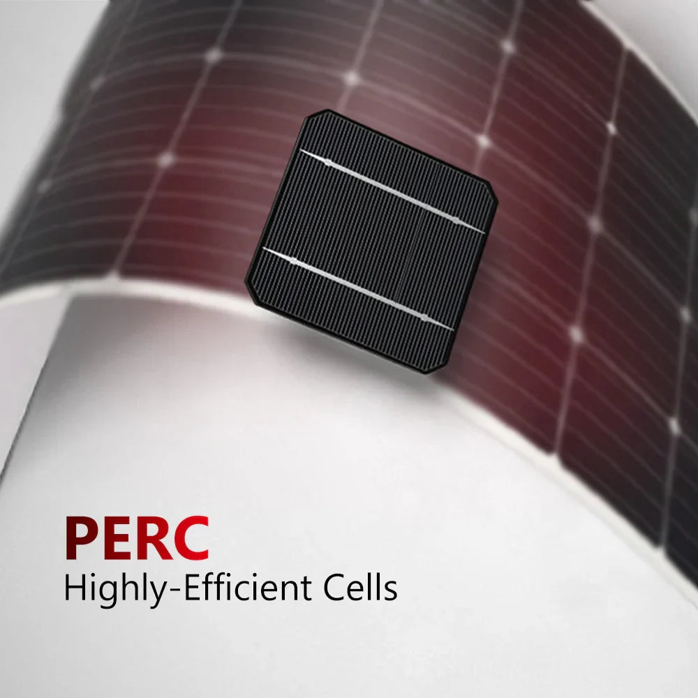 eArc 175W Flexible Solar Panel | 1504 x 673mm Under-Mount Junction Box