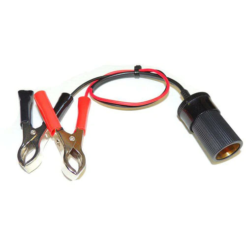 ALLIGATOR CLAMPS TO CIGARETTE SOCKET ADAPTER