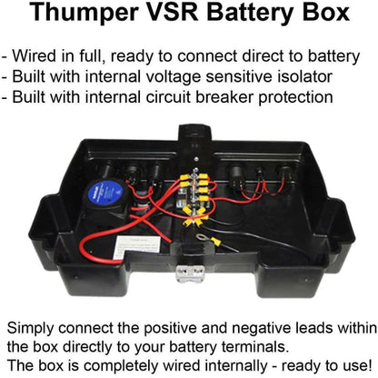 THUMPER BATTERY BOX WITH BUILT IN VSR
