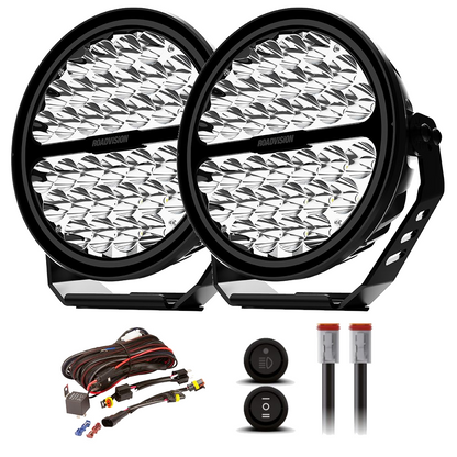 Stealth Pro DRL LED Driving Lights (Pair) + Wiring Harness