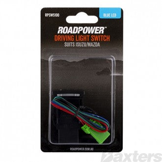 AUXILIARY LIGHT SWITCH (BLUE) TO SUIT ISUZU/MAZDA + HARNESS