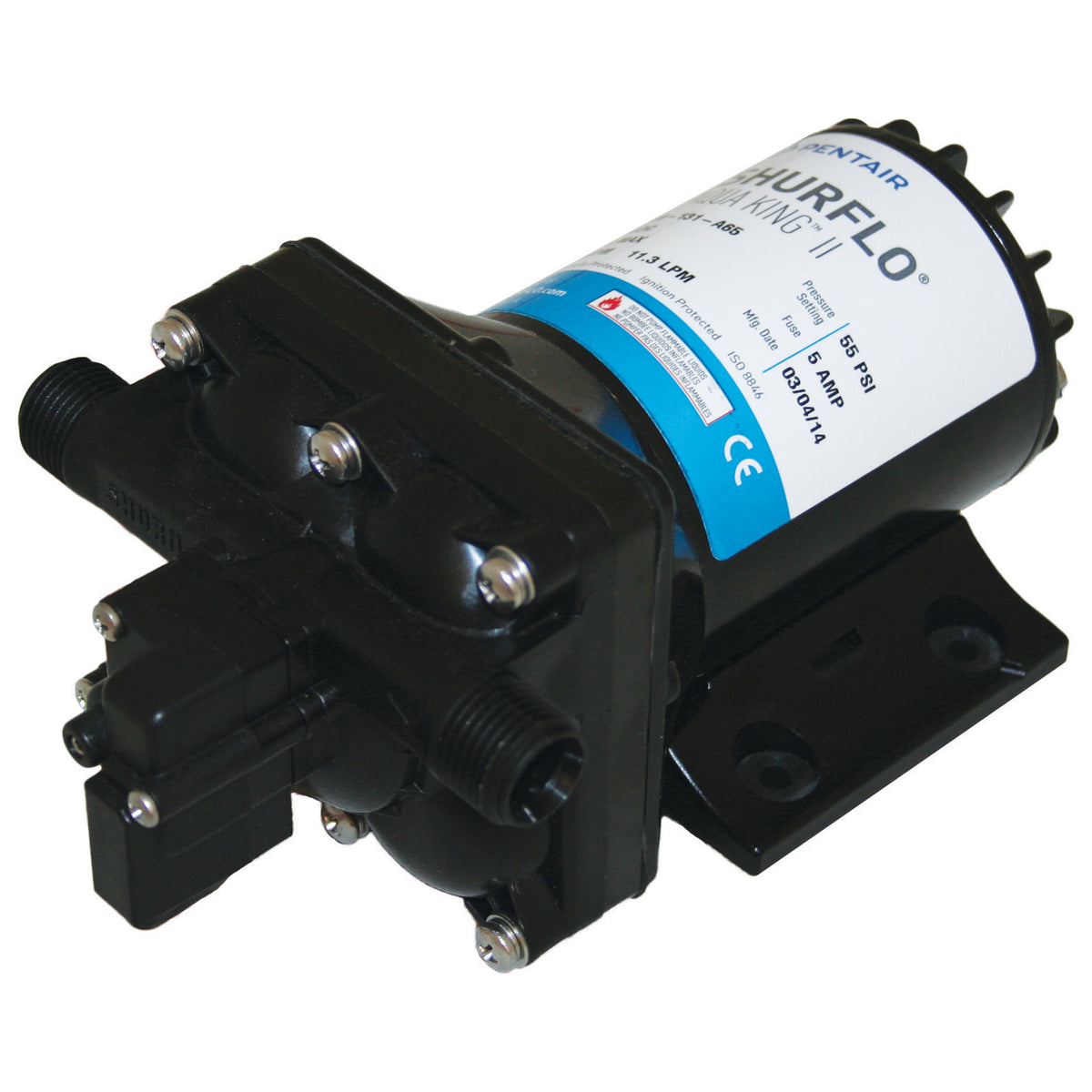 AquaKing 2 4138 12V Fresh Water Pump | 11.3LPM 55PSI