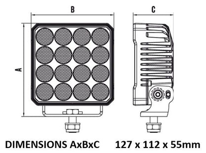 RWL4196F 94W LED Work Light | 7400lm Flood Beam